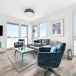 Beachterraceone - Eg, Meerblick, Terrasse, Kamin, Sauna Apartmán Olpenitz