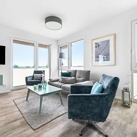 Beachterraceone - Eg, Meerblick, Terrasse, Kamin, Sauna Appartement Olpenitz