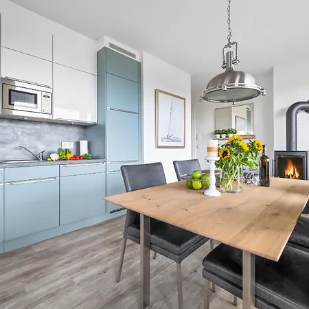 Beachterraceone - Eg, Meerblick, Terrasse, Kamin, Sauna Appartement *