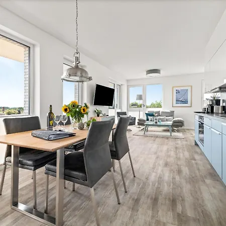 Apartament Beachterraceone - Eg, Meerblick, Terrasse, Kamin, Sauna Olpenitz