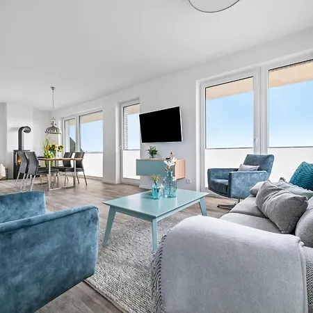 Appartement Beachterraceone - Eg, Meerblick, Terrasse, Kamin, Sauna *